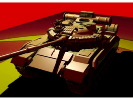 Soviet Union T-80 Tank 3d model preview