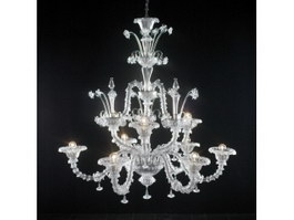 Vintage Dining Room Chandelier 3d model preview