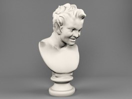 Bust of Satyr 3d model preview