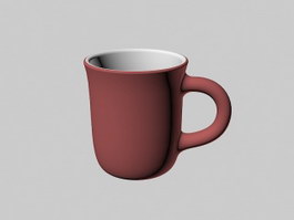 Pottery Coffee Mug 3d model preview