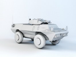 ASV Military Vehicle 3d model preview