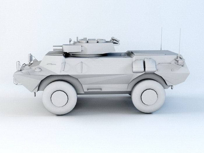 ASV Military Vehicle 3d rendering