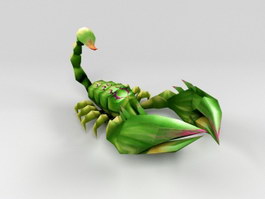 Green Scorpion 3d model preview