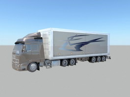 Freight Box Truck 3d preview