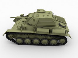 T-80 Soviet Union Tank 3d model preview
