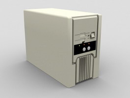Antique Computer 3d model preview