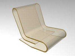 Transparent Acrylic Chair 3d model preview