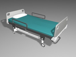 Modern Hospital Bed 3d model preview