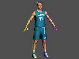 Basketball Player Rig 3d model preview