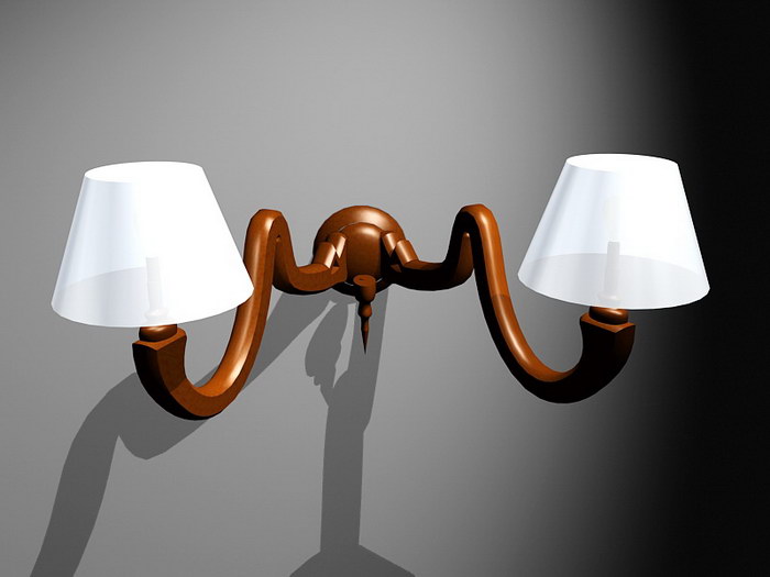 Wall Sconce Lighting 3d rendering