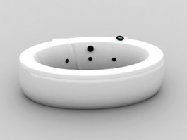 Soaking Bathtub 3d model preview