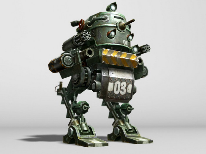 Military Future War Robot 3d rendering