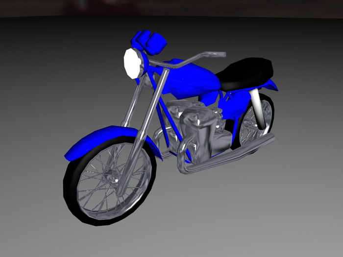 Vintage Motorcycle 3d rendering