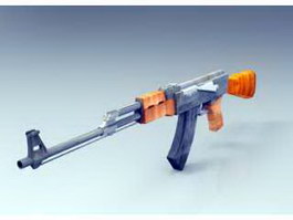 AK-47 Rifle 3d model preview