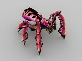 Red Spider Creature 3d preview