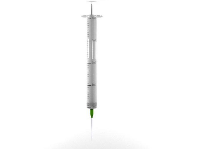 Medical Syringe 3d rendering