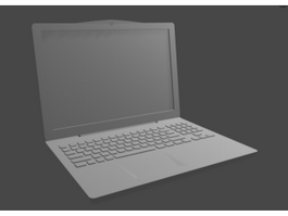 Slim Laptop 3d model preview