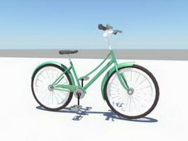 Beach Cruiser Bicycle 3d model preview