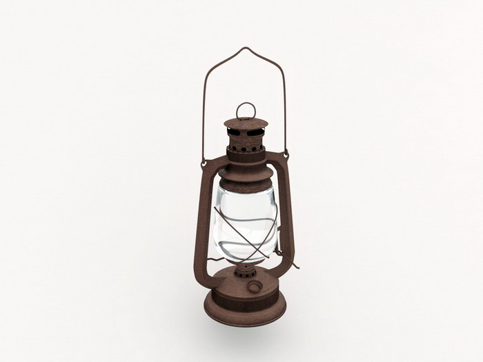 Old Kerosene Lantern 3d rendering