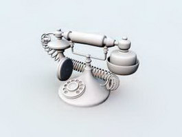Antique Telephone 3d model preview