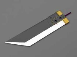 Buster Sword FFVII 3d model preview