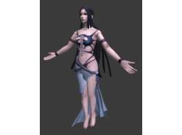 Dark Goddess Shaiya Raina 3d model preview