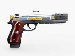 Beretta 92 Pistol 3d model preview