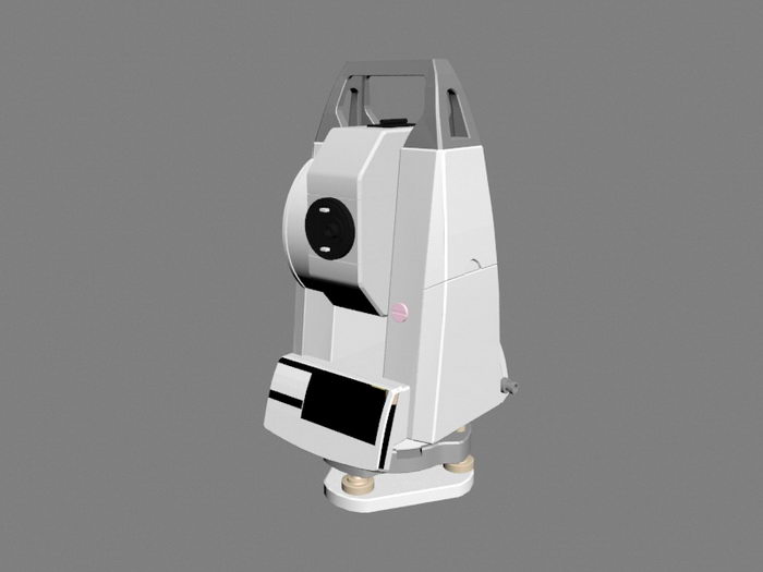 Electronic Total Station 3d rendering