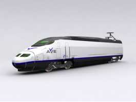 Maglev Train 3d model preview