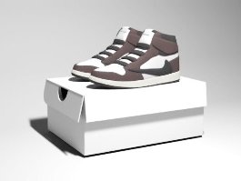Nike Air Jordan Shoes 3d model preview
