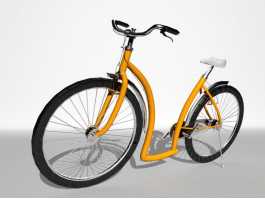 Vintage European Bicycle 3d model preview