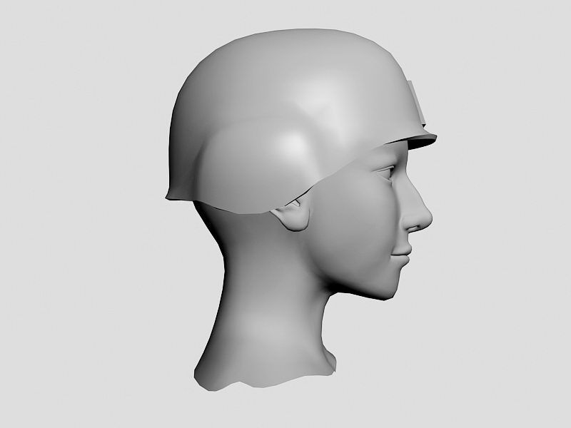 Woman Head 3d rendering