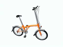 Lady Bicycle 3d model preview