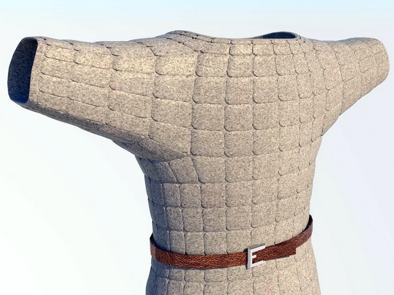 Cloth Armour 3d rendering