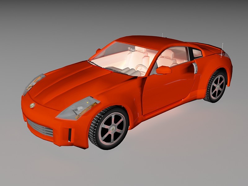 Mazda Sports Car 3d rendering