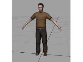Casual Man Character 3d preview