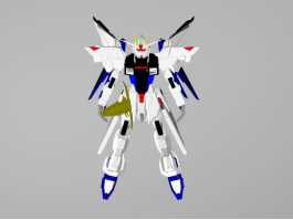 Freedom Gundam 3d model preview