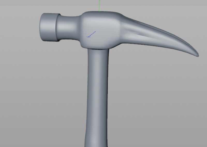 Claw Hammer 3d rendering