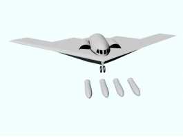 B-2 Stealth Bomber 3d model preview