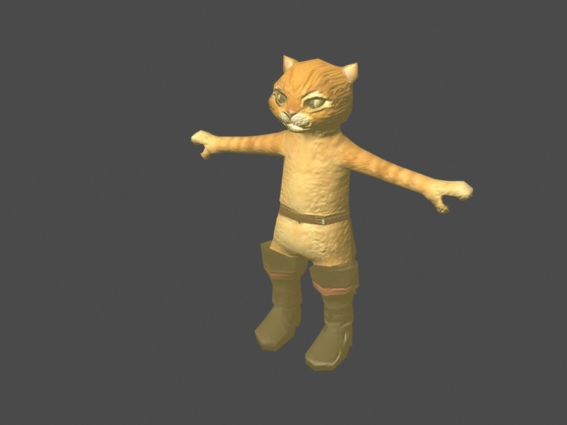 Cat Man 3d rendering