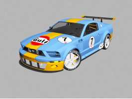 Ford Mustang GT Race Car 3d preview