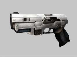 Sci Fi Handgun 3d model preview