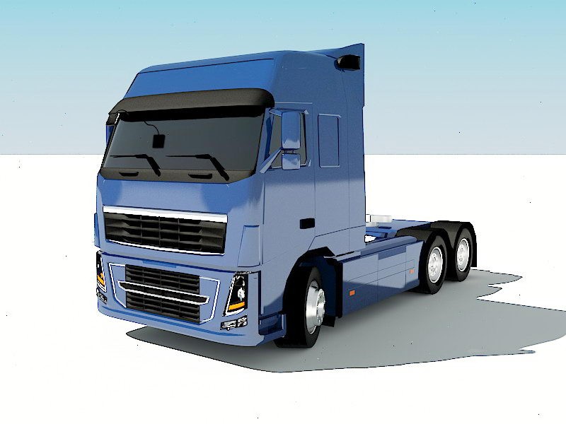 Volvo FH16 Truck 3d model 3ds Max files free download