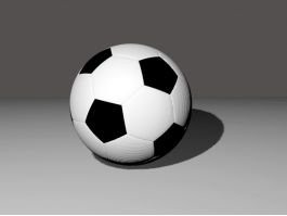 Association Football 3d model preview