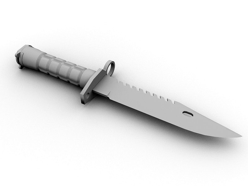 M9 Bayonet Knife 3d rendering