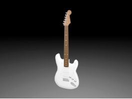 Electric Bass Guitar 3d model preview