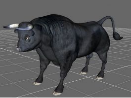 Black Bull 3d model preview