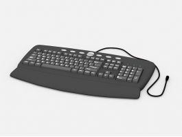 Desktop Keyboard 3d preview