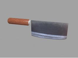 Chinese Kitchen Knife 3d model preview