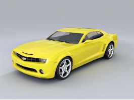 Chevrolet Camaro Yellow 3d preview